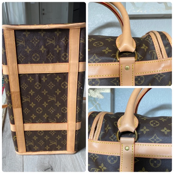 🌟LIKE NEW! 🌟NEW VACHETTA! Auth LOUIS VUITTON SAC CHAUSSURES TRAVEL BAG - Picture 11 of 16